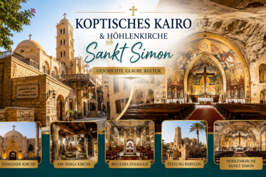 Koptisches Kairo mit Höhlenkirche Sankt Simon und historischen Kirchen.