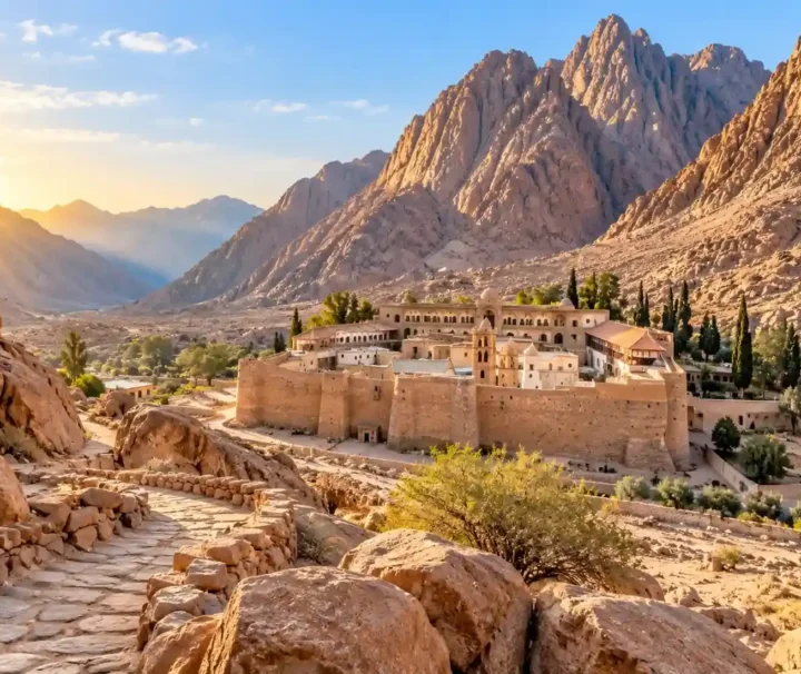 Mosesberg und Katharinenkloster ab Kairo privat im Sinai.